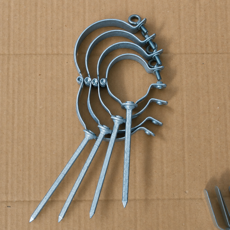 Fallrohrschelle mit Einschlagstift