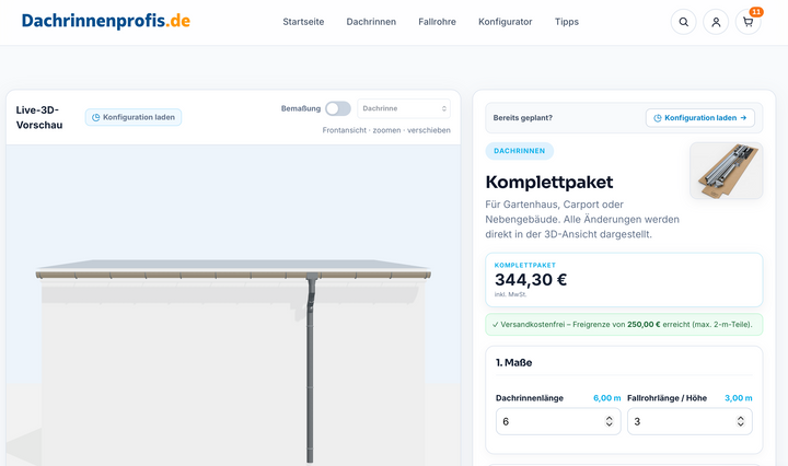 So konfigurieren Sie Ihr Komplettpaket - Schritt für Schritt