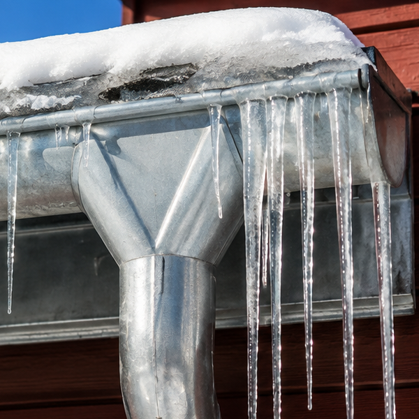Dachrinne winterfest machen